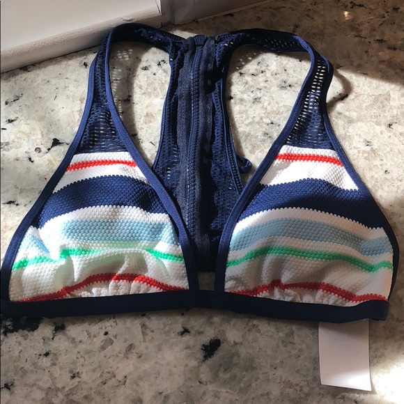 Splendid Topanga Stripe Racerback Top Small - Picture 2 of 5